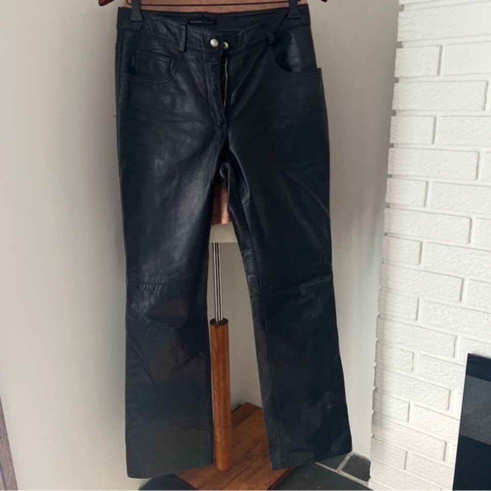 Original Rudsak Real leather pants size 29 Women’s Black straight leg - Picture 11 of 12